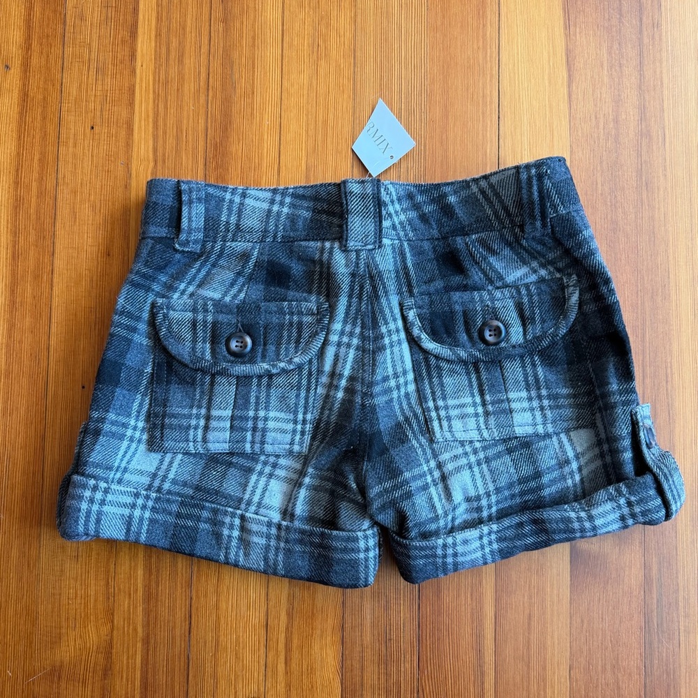 Sanctuary Gray Plaid Women's Shorts